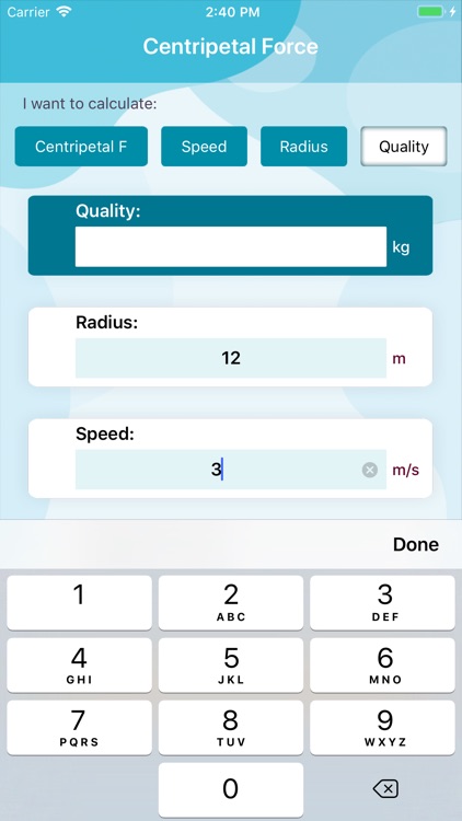 Centripetal Force Quick Calc