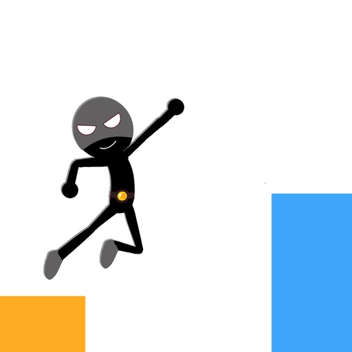 Super Stickman - smashy stickman endless tap run and jumping adventure icon