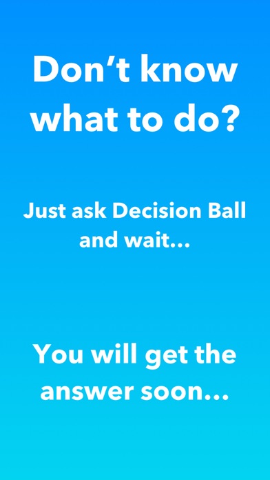 How to cancel & delete Decision Ball! from iphone & ipad 1