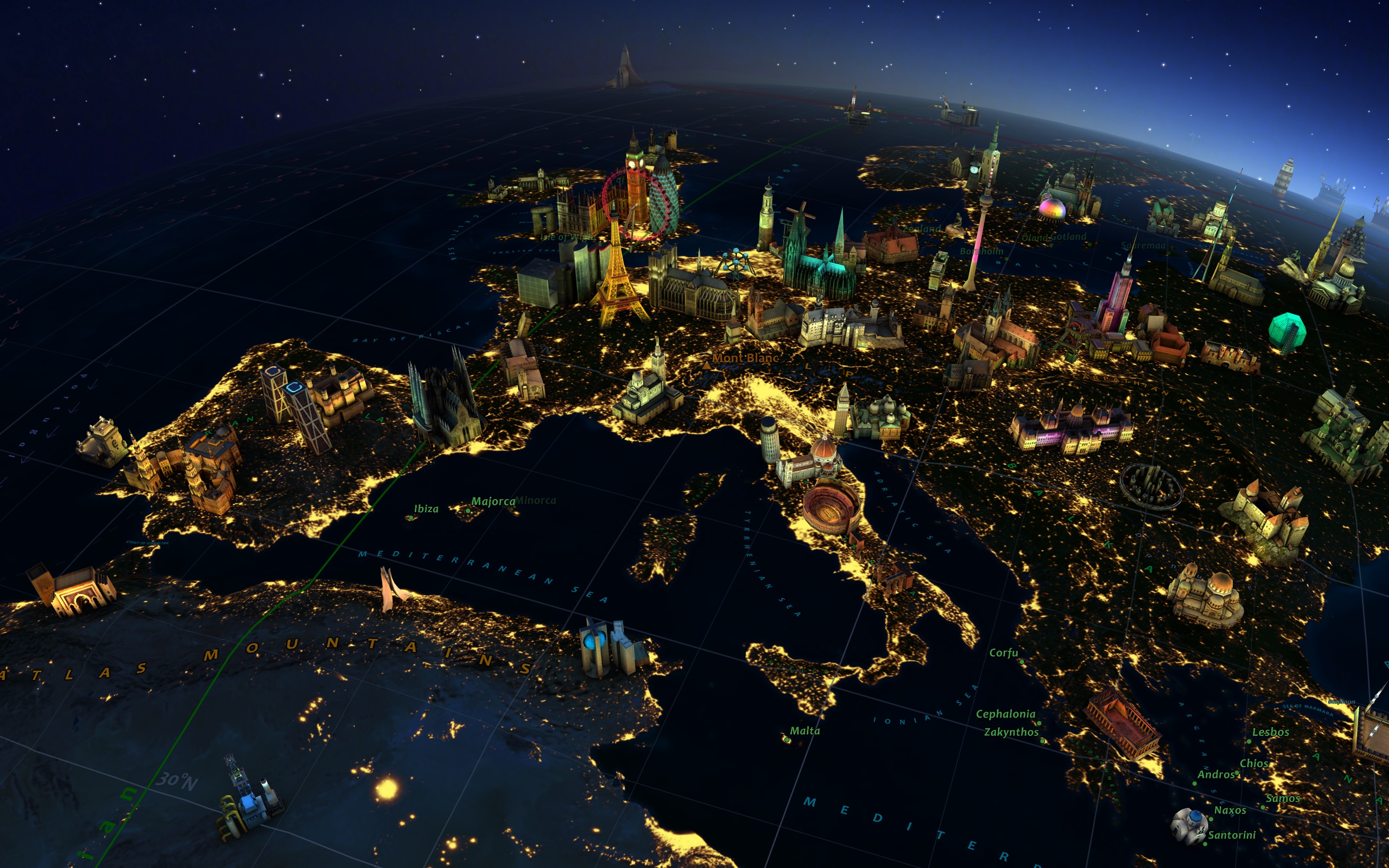 Screenshot do app Earth 3D