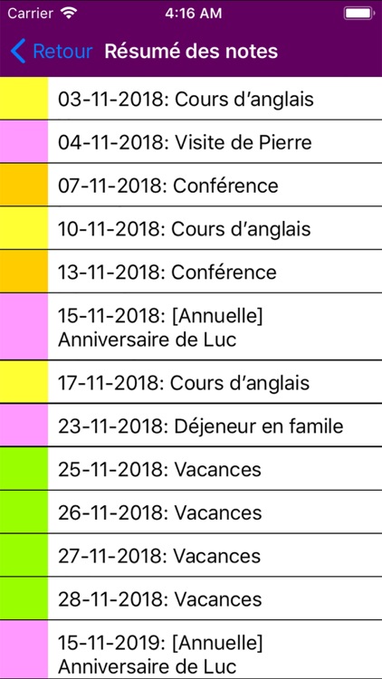 Calendrier 2019 Fériés France screenshot-4