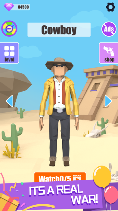 Cowboy war 3D screenshot 2