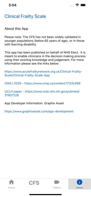 Clinical Frailty Scale (CFS)(圖4)-速報App