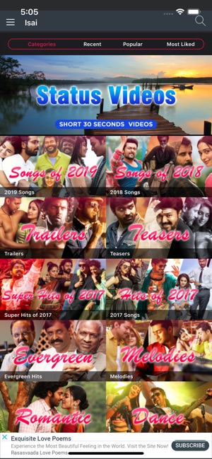 Isai: Tamil video songs 2019(圖2)-速報App