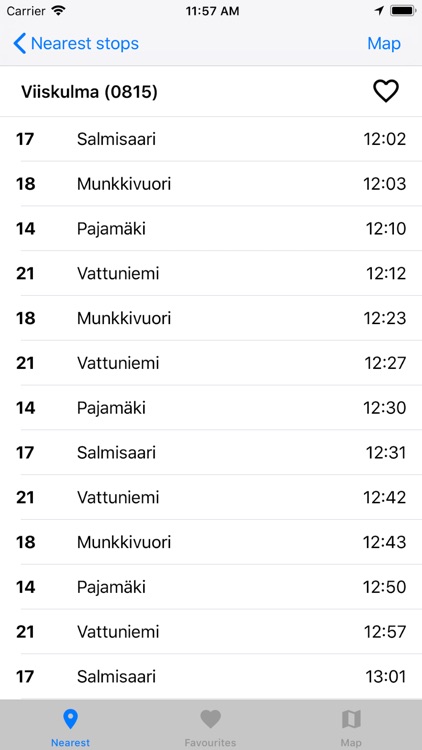 Nearest Departures Finland