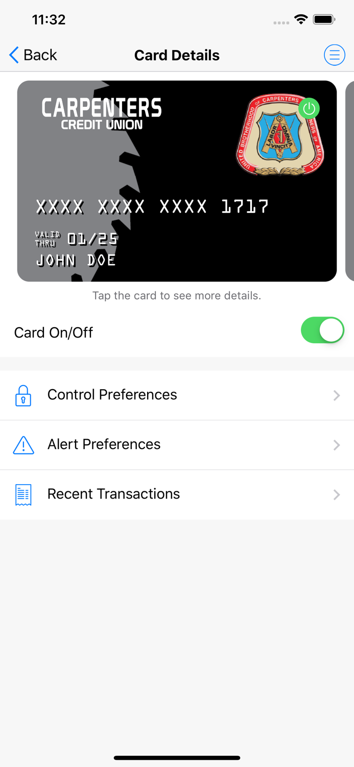 CARPENTERS CU SMART CARD