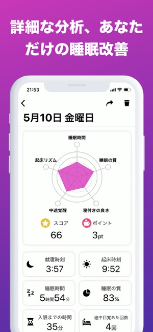 Somnus 睡眠計測アラーム目覚ましアプリ(圖2)-速報App