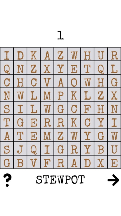 Single One Word Search