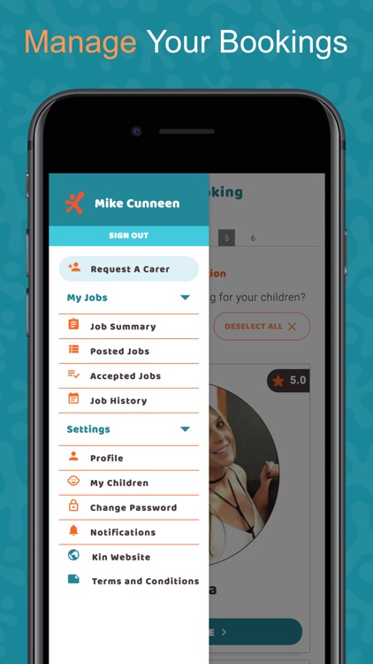 Kin App - Book a Babysitter