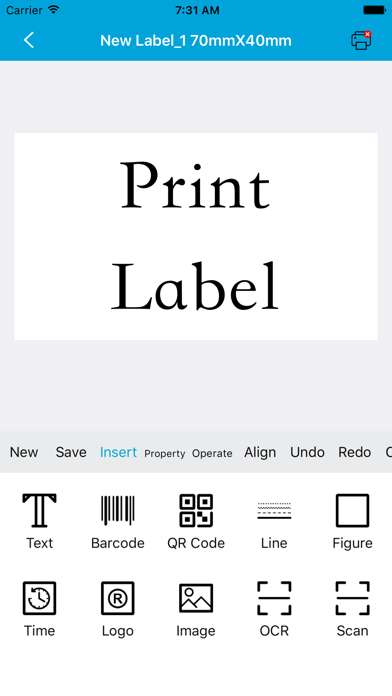 Print Label screenshot 3
