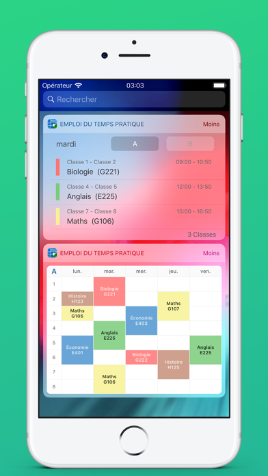 Telecharger Emploi Du Temps Pratique Pro Pour Iphone Sur L App Store Education