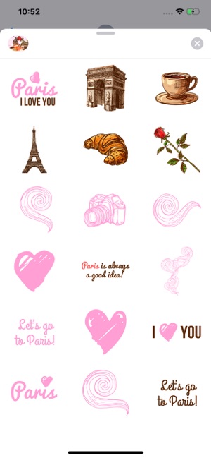 Paris Chic Stickerpack(圖2)-速報App