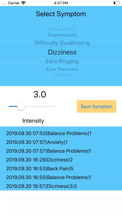 Chiari Symptom Tracker