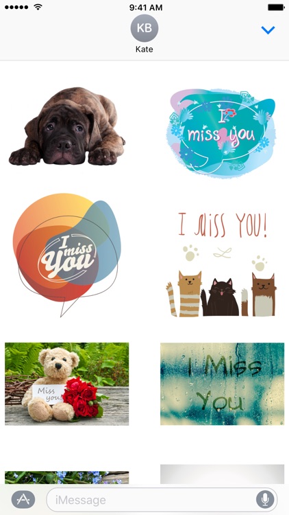 I Miss You Stickers