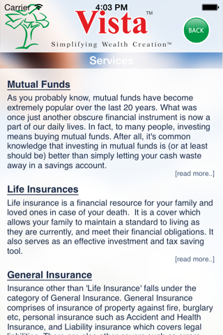 Vista Wealth Care screenshot 2