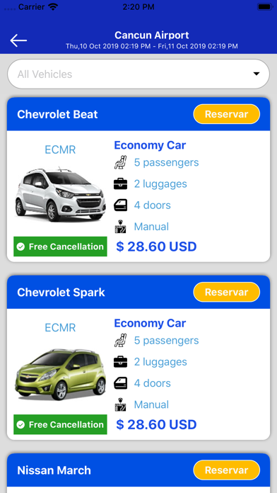 America Car Rental screenshot 2