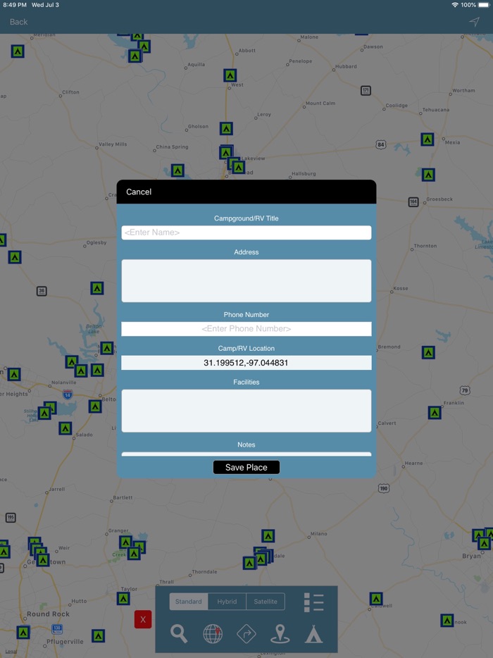 TEXAS Campground  RVs Find