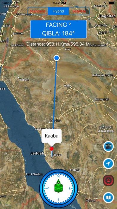 Screenshot #1 pour Qibla Finder & Prayer Timings