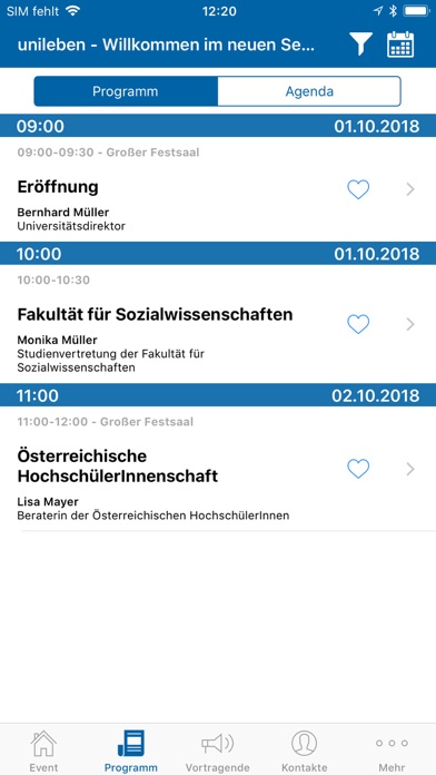 Event App Universität Wien screenshot 3
