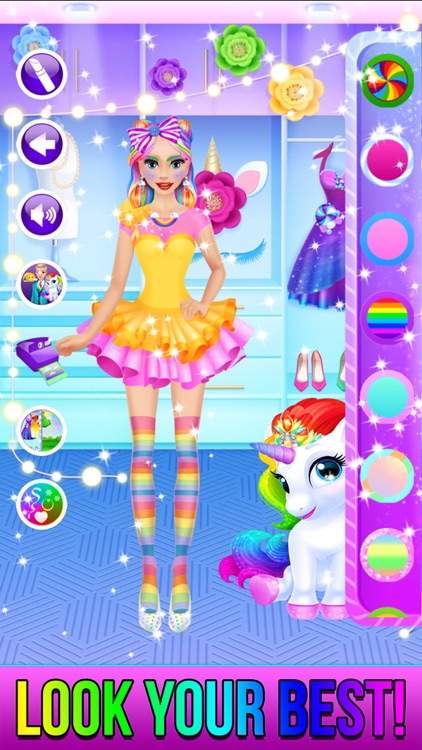 Rainbow Unicorn Candy Salon screenshot-4