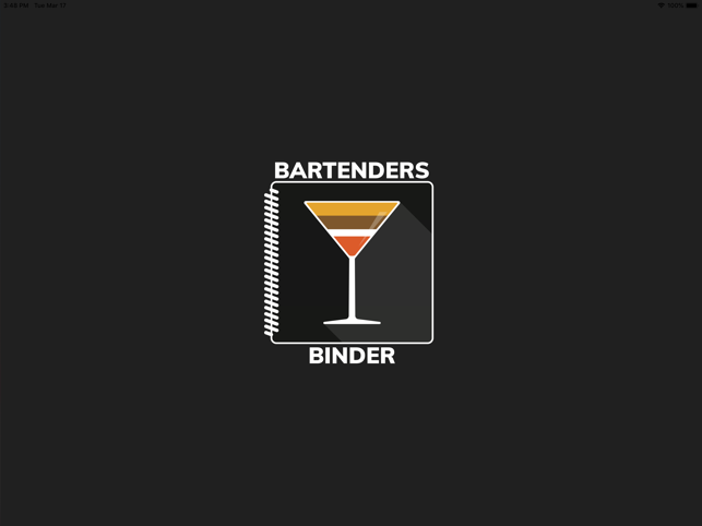 Bartender's Binder