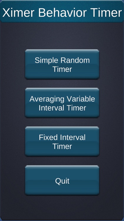 Variable Interval Timer -Ximer