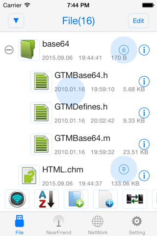 File Manager - Exchange files - náhled