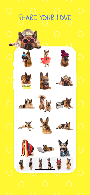 German Shepherd GSD Fun Emoji(圖2)-速報App