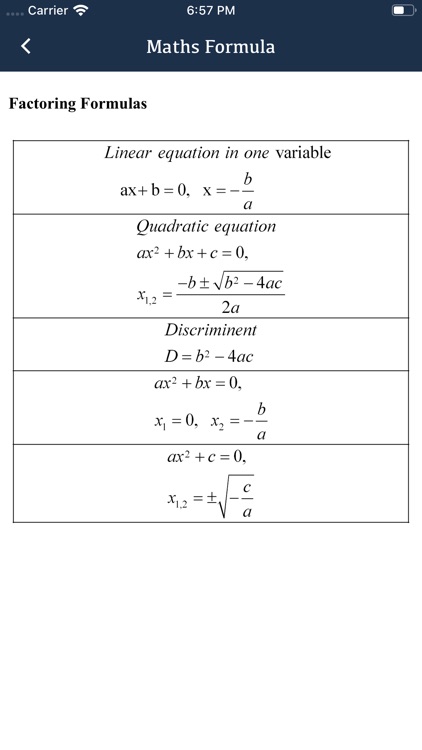 All Maths Formula Lite screenshot-3