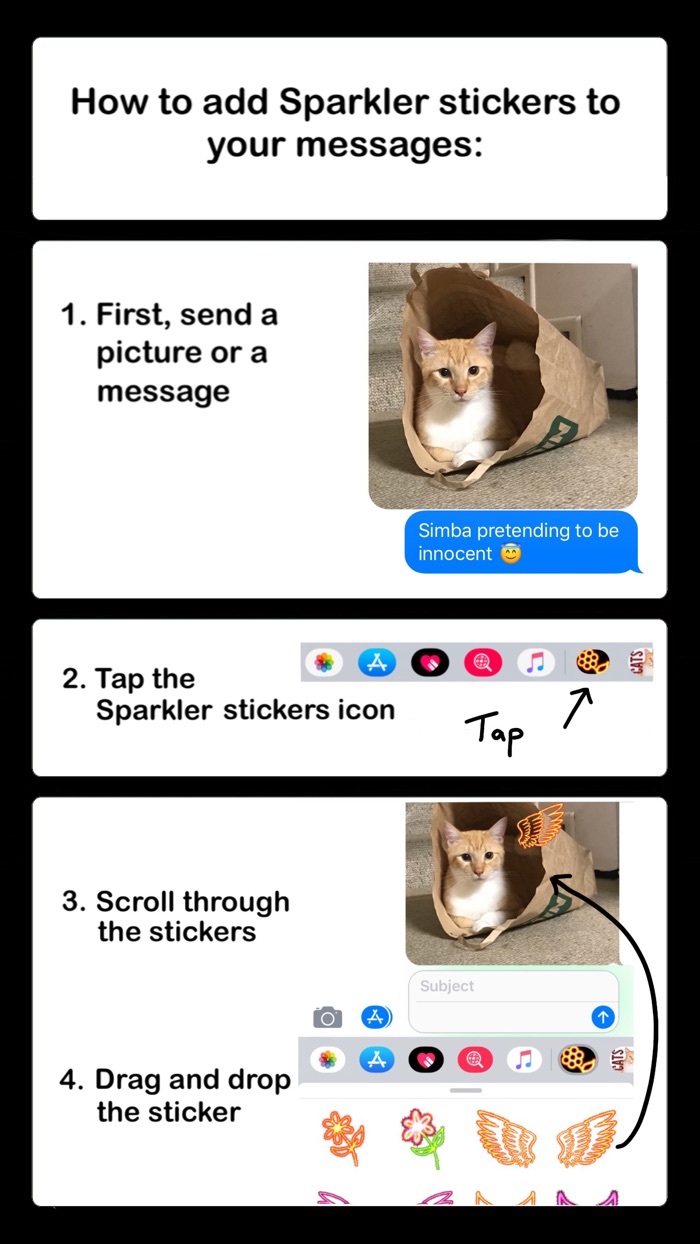 Sparkler Stickers
