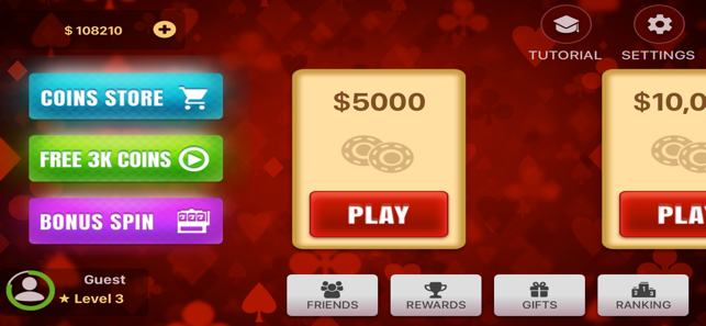 Three Card Poker, 3 card casino game.