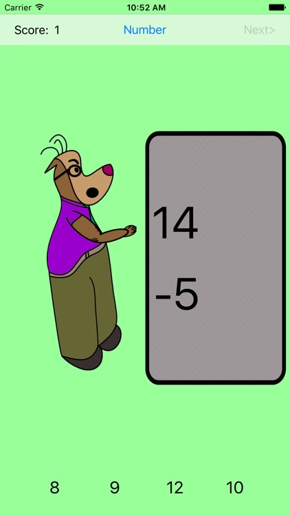 Subtraction Drills Flashcards