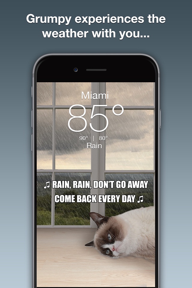 Grumpy Cat's Funny Weather screenshot 2