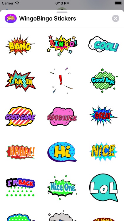 WingoBingo Stickers