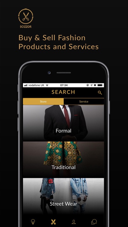 Scizzor: Custom Fashion App.