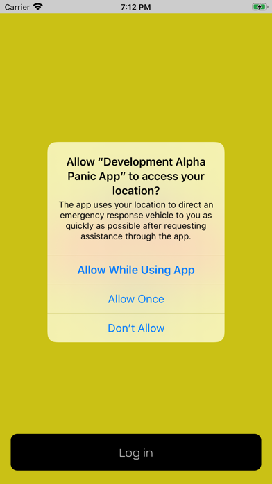 Alpha Panic App screenshot 2
