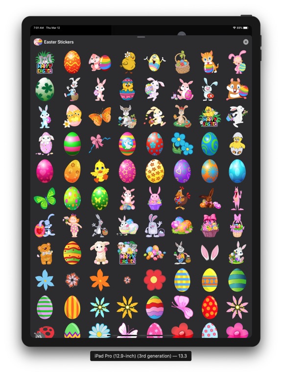 Screenshot #6 pour Easter Stickers & Emojis