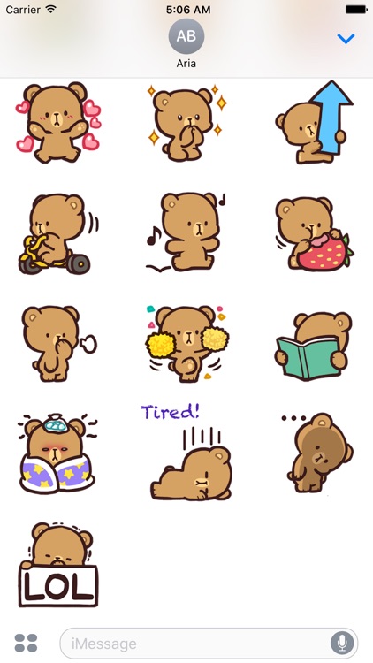 Cool Bear Mocha Daily Emoji screenshot-3