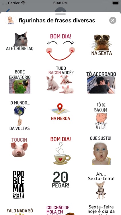 figurinhas de frases diversas