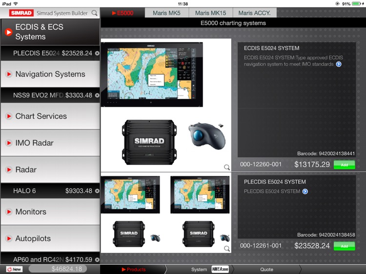 Simrad PRO System Builder