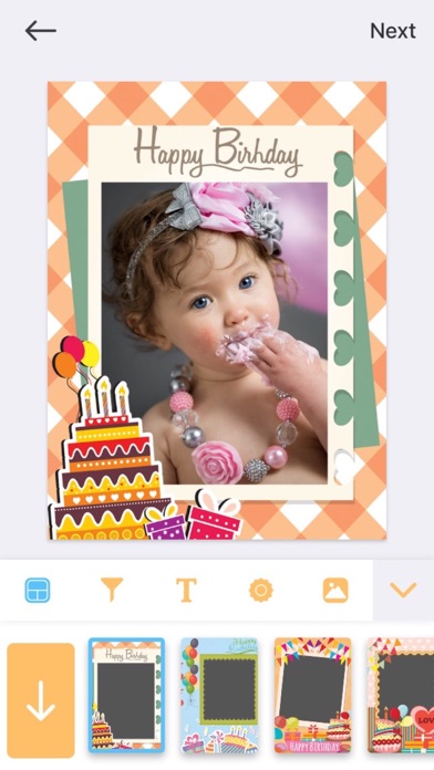 How to cancel & delete Birthday Photo Frame - Editor from iphone & ipad 1