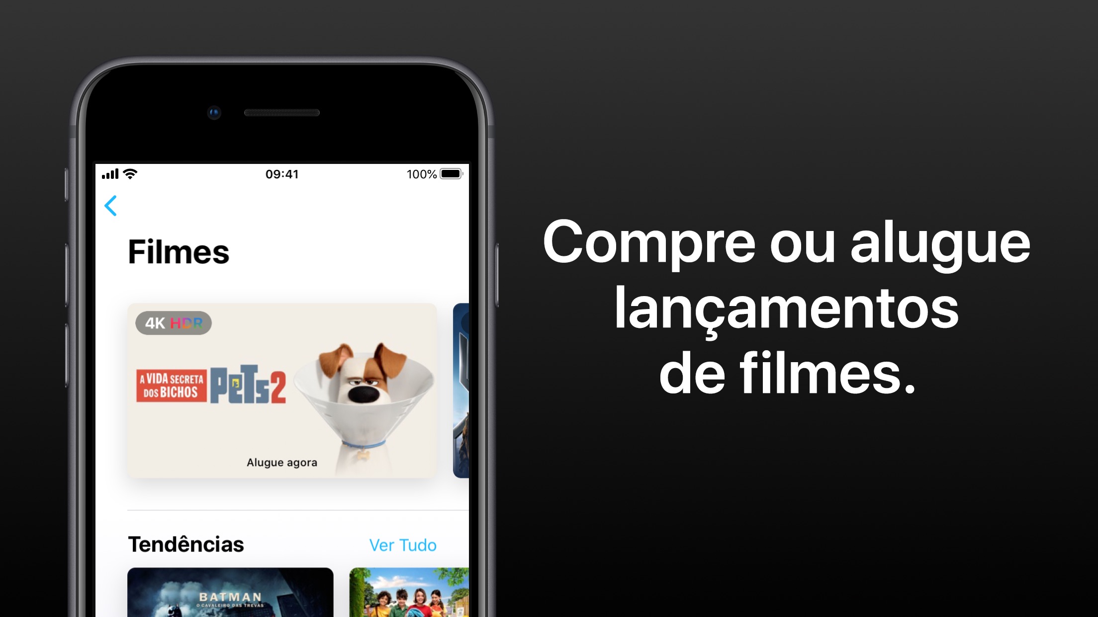 Screenshot do app Apple TV