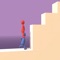 Tap and hold to tower up and save the red guy