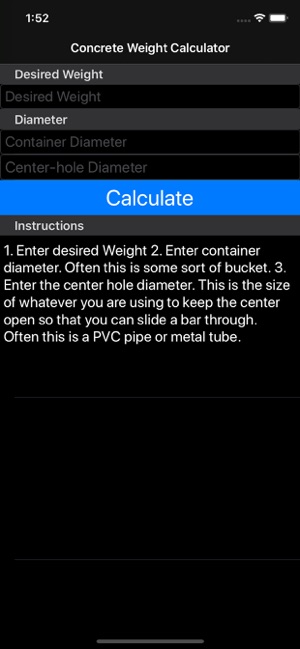 DIY Concrete Weight Calculator(圖1)-速報App