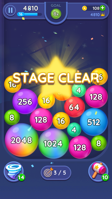 2048 Merge Bubbles! screenshot1