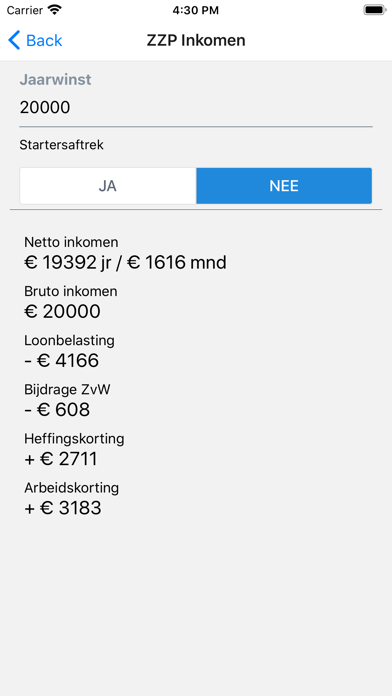 Netto Salaris 2020 NL screenshot 3