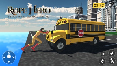 Rope Hero Stickman Gangster 3D screenshot 2