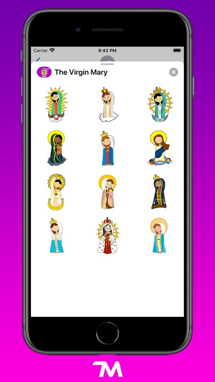 Virgin Mary Stickers