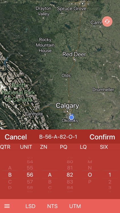 Lease Finder oilfield LSD NTS