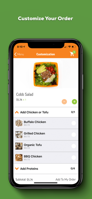 Salad and Go Ordering App(圖6)-速報App